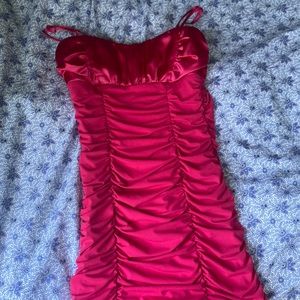 Hot pink party dress